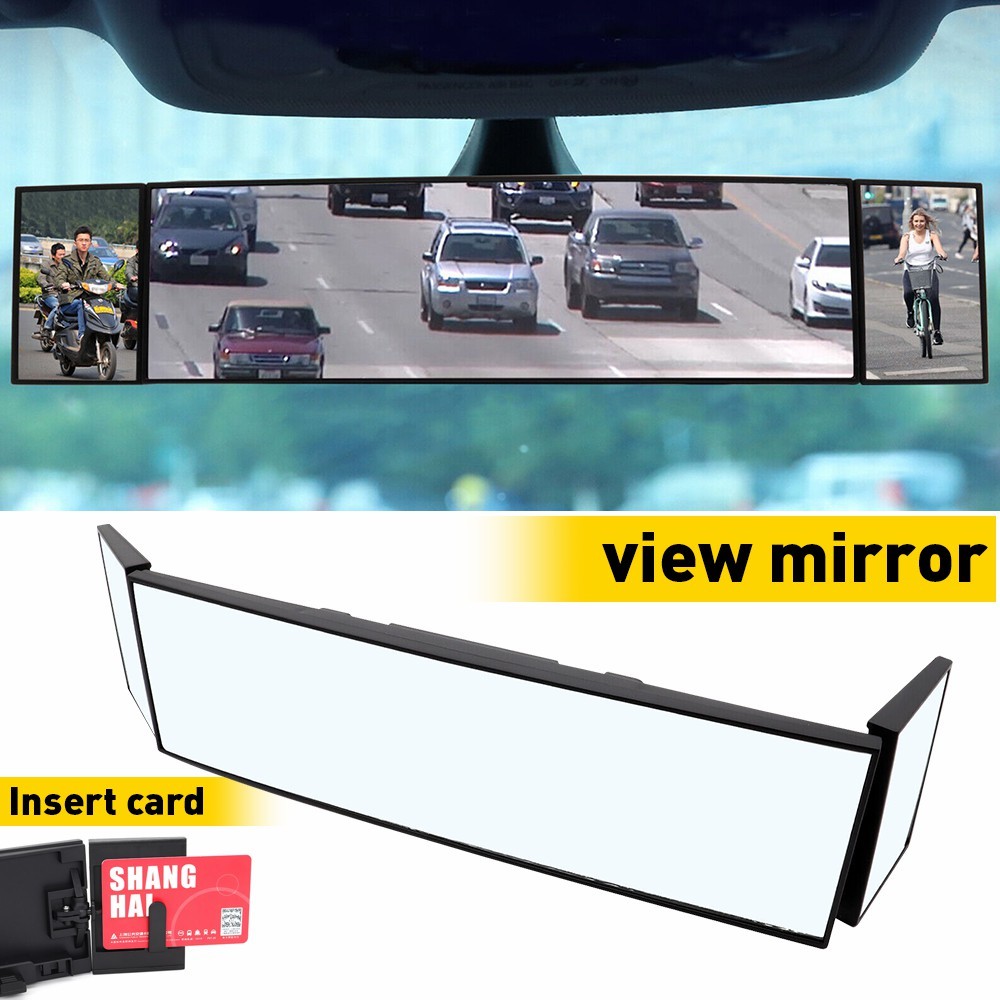 390mm Extendable Car View Rearview Mirror Interior Rear Wide Angle Windshield