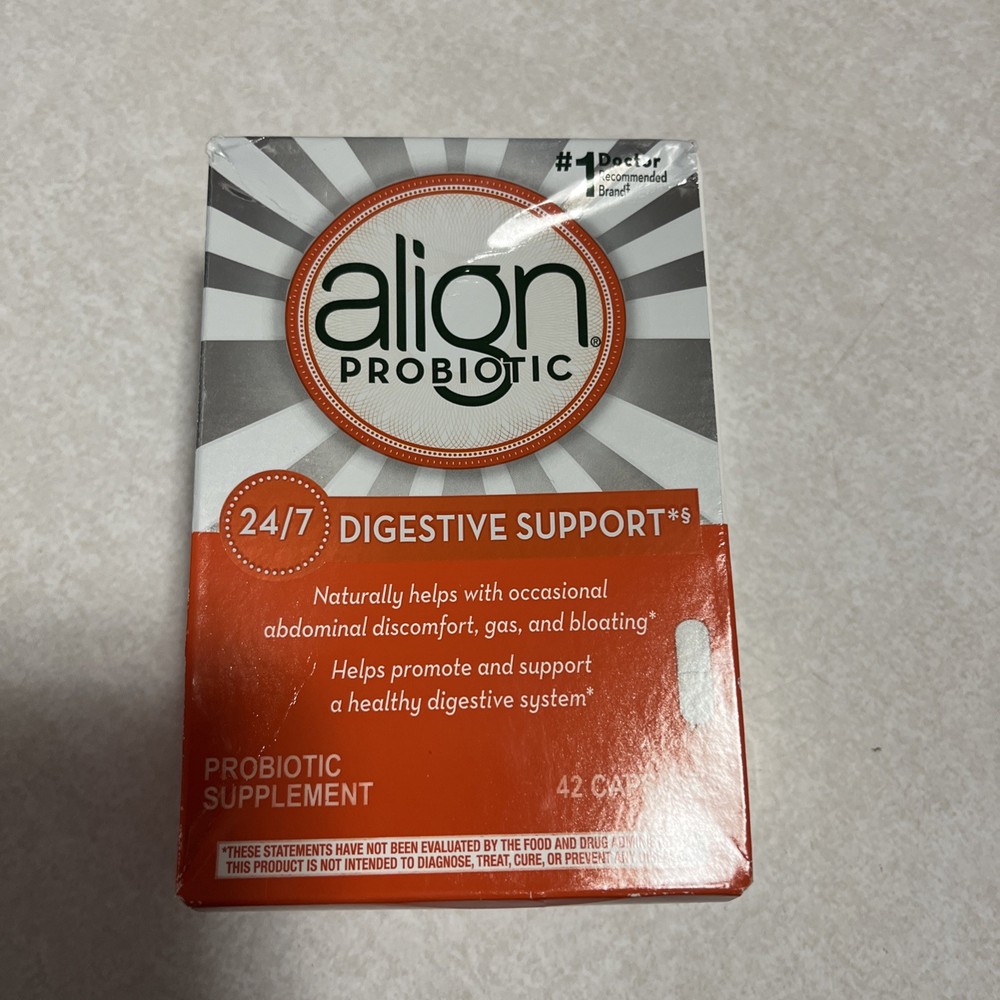 Align Probiotic Supplement - 42 Capsules - Digestive Support - Exp 2027