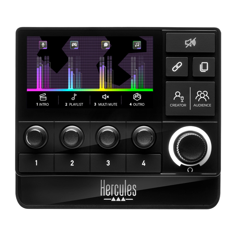 Hercules Stream 200 XLR Pro Audio Controller for Advanced Streamers