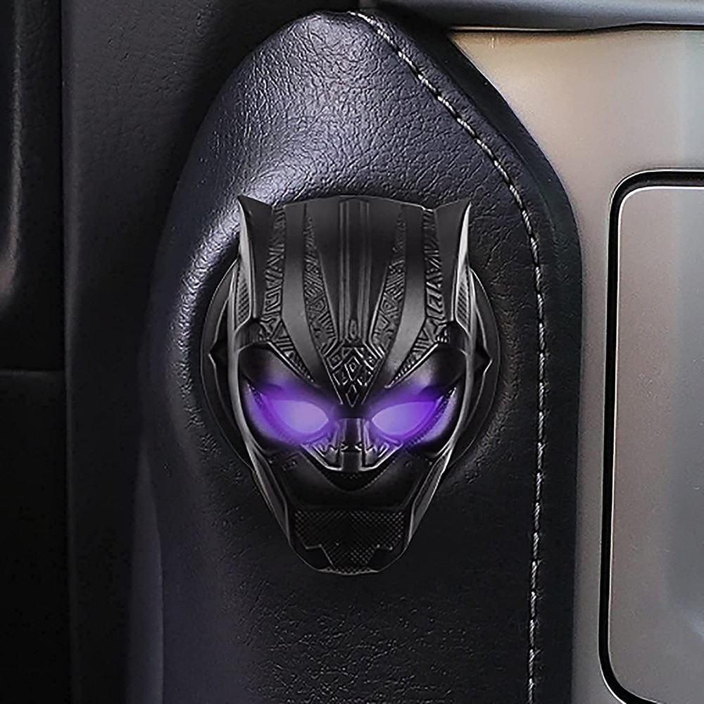 Black Panther Push to Start Button Ignition Cover - Anti-Scratch