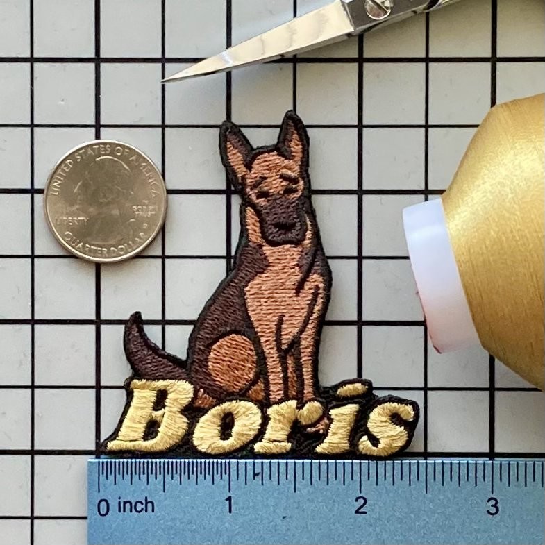German Shepherd Dog Patch Personalized Custom Iron-on Badge