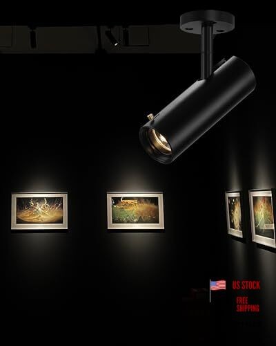LED Ceiling Spotlight, 9w Cob Ceiling Spot 9W-3000K Surface Mounted-Black