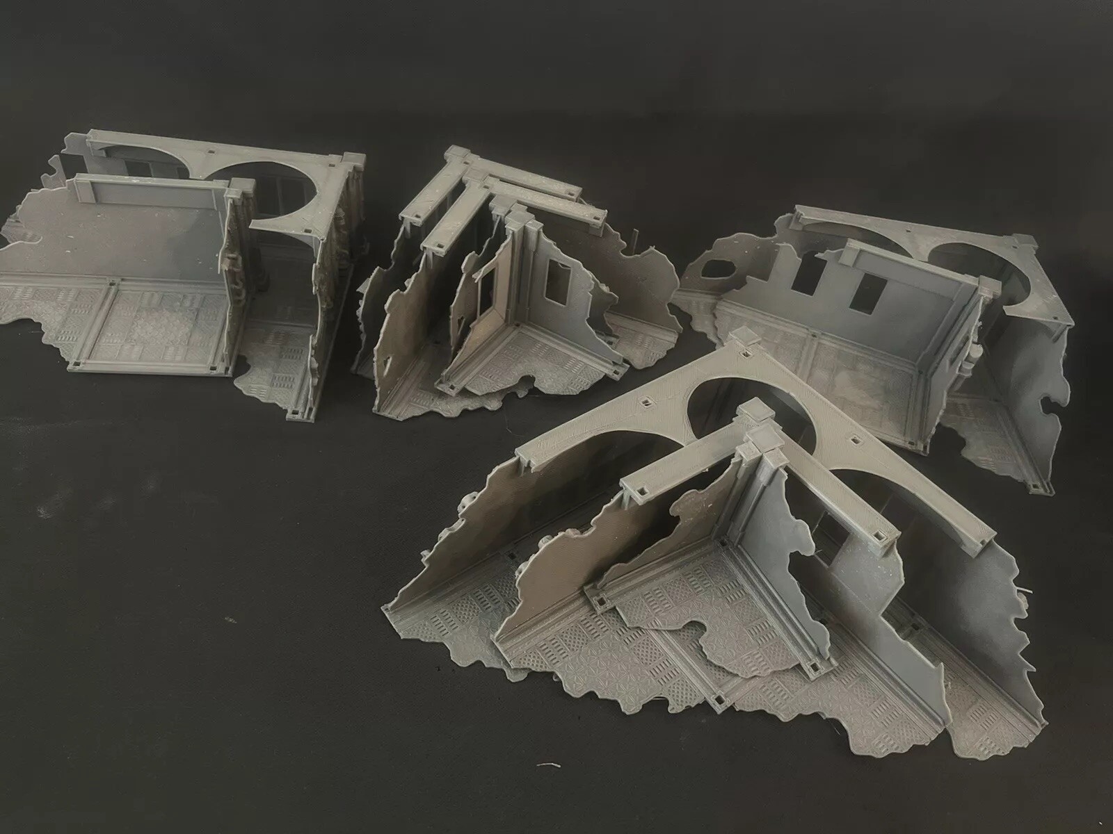 Wargaming Terrain Industrial 5 Pack Sci-fi Tabletop Buildings