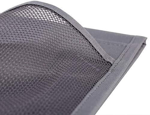 Bedside Caddy,Bedside Organizer Caddy Under Mattress,Holds 4 Pockets-grey