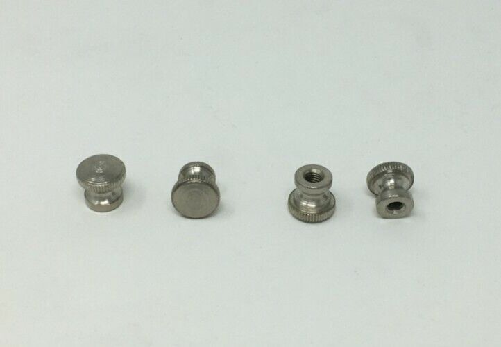 Upright/Vertical Piano Action Bracket Bolt Knobs, Set / 4, chrome plated steel