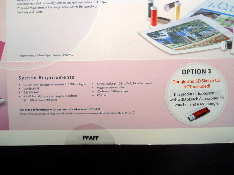 Pfaff 3D Creative Sketch Embroidery Software