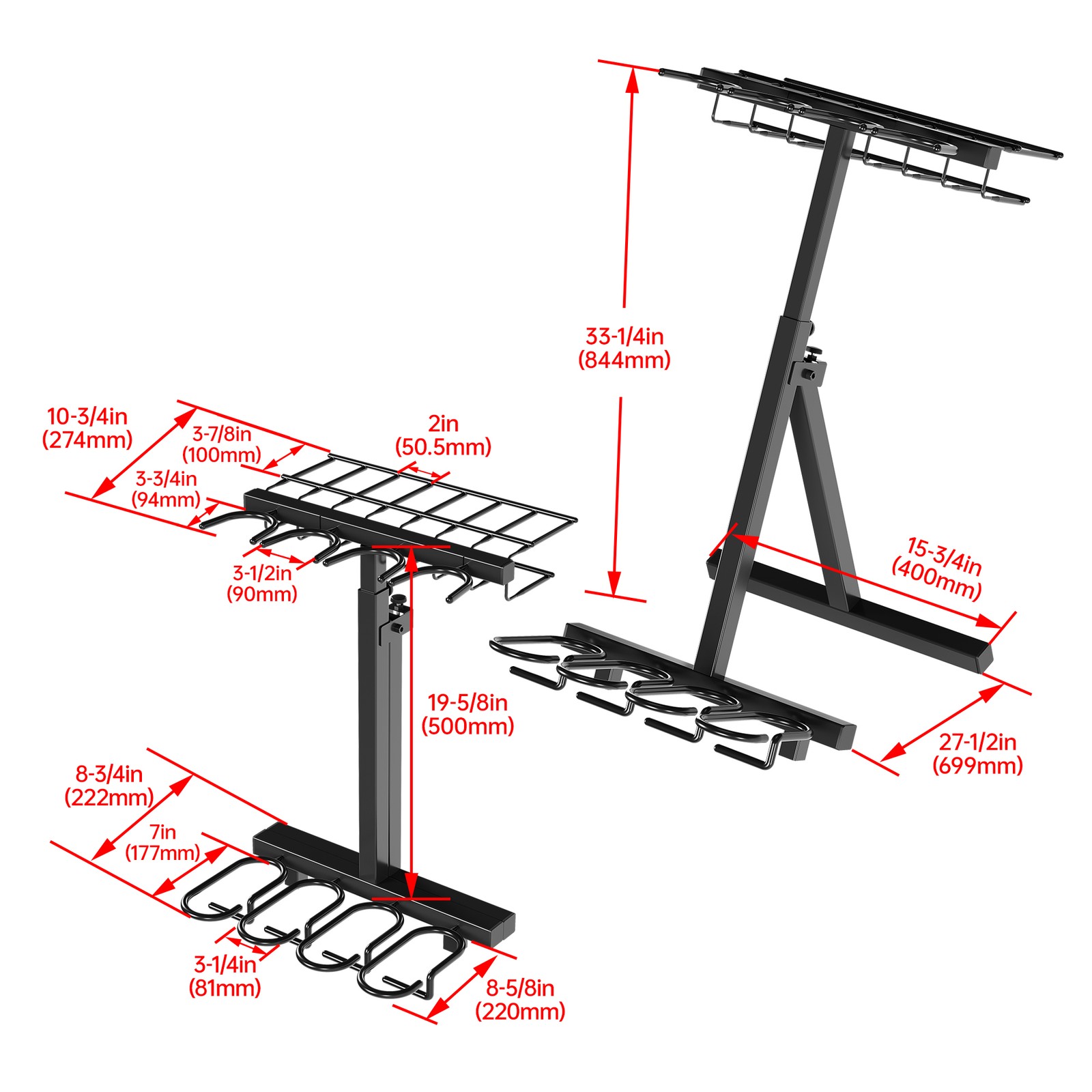 Portable Gun Rack Folding Rifle Rack Outdoor Shotgun Carbine Shooting Hunting