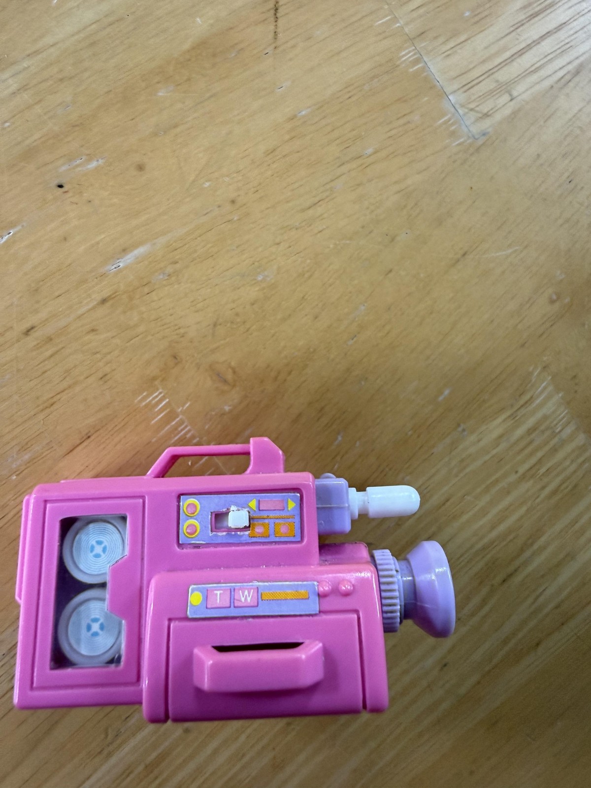 Vintage 1988 Mattel Pink Wind Up Camera Toy Video Recorder Accessory Vacation