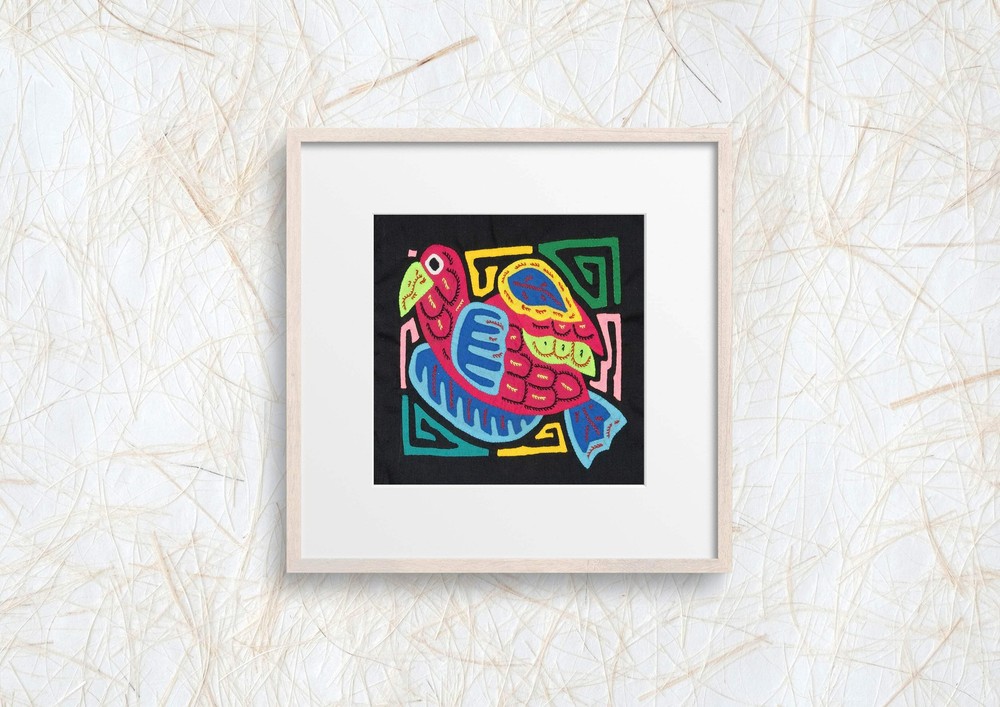 Multicolor Blue And Red Bird Molita