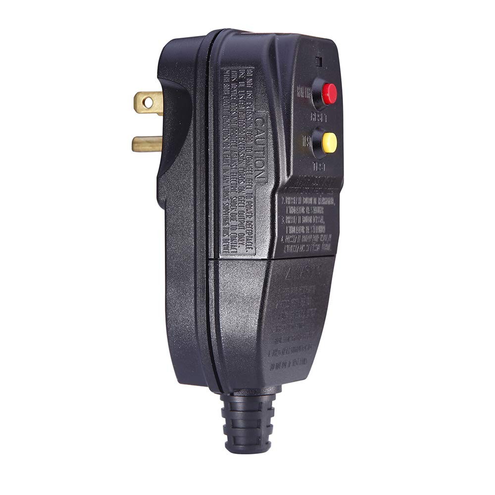 Replacement GFCI Plug for Pressure Washers & Pool Pumps, 15A, Waterproof 120V