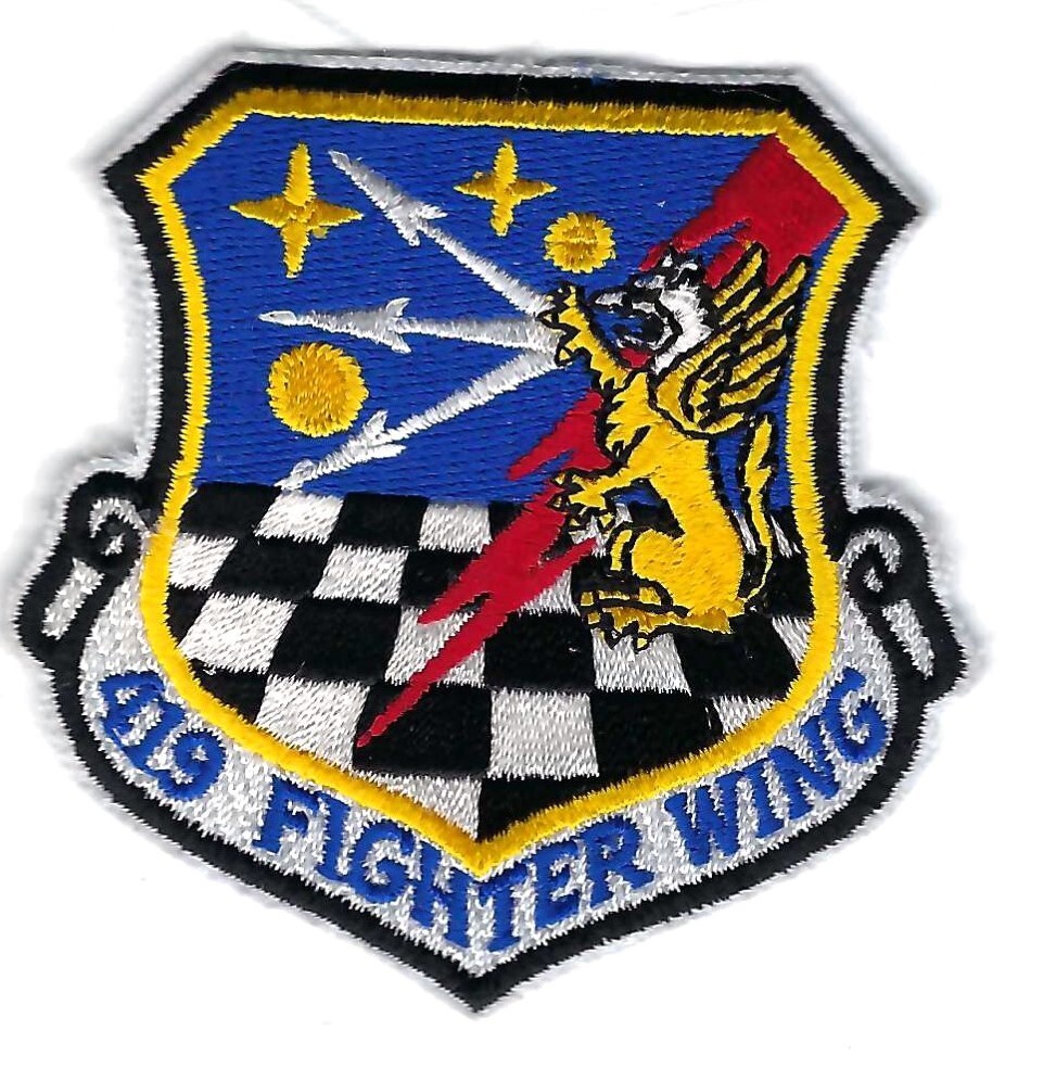 PATCH USAF 419TH  FIGHTER WING FW HILL AFB   JT6