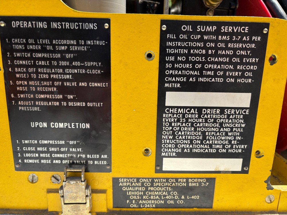 Cornelius Compressor, 130R-3500-2.