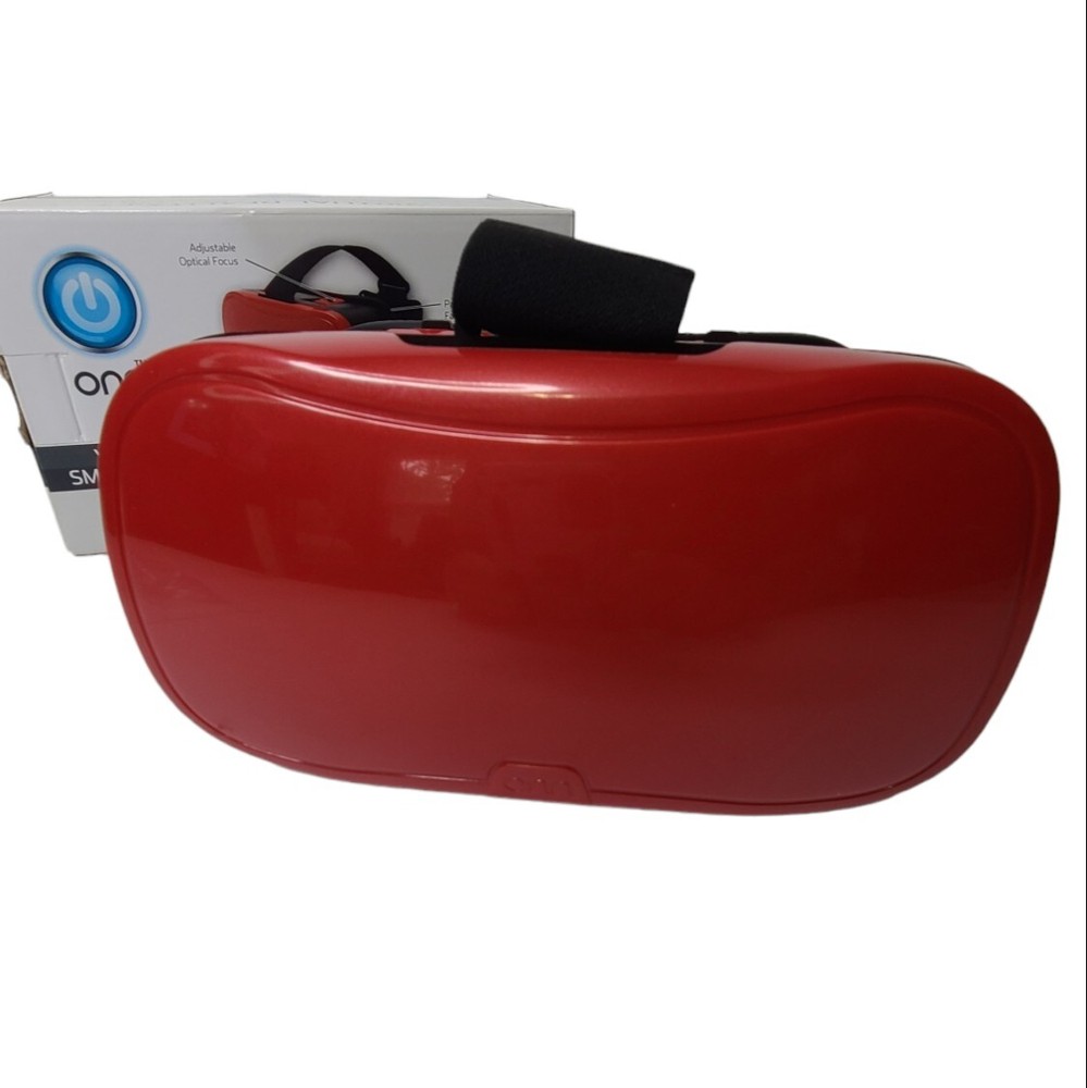 ONN Virtual Reality Smartphone Headset Red Smartphone Screen New in Box