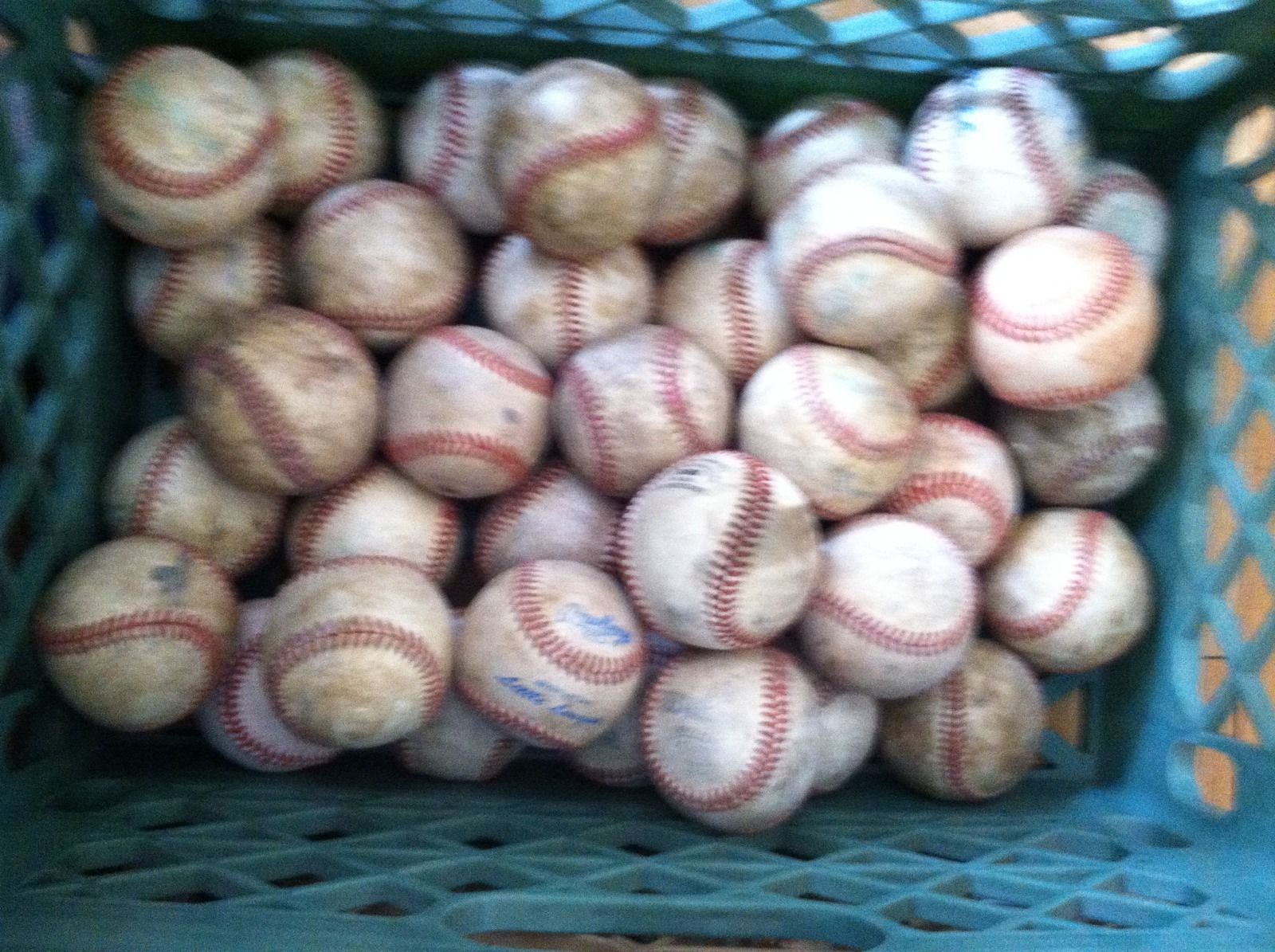 Lot of 32 Well Used Baseballs Little League Batting Fielding Practice Hard Balls