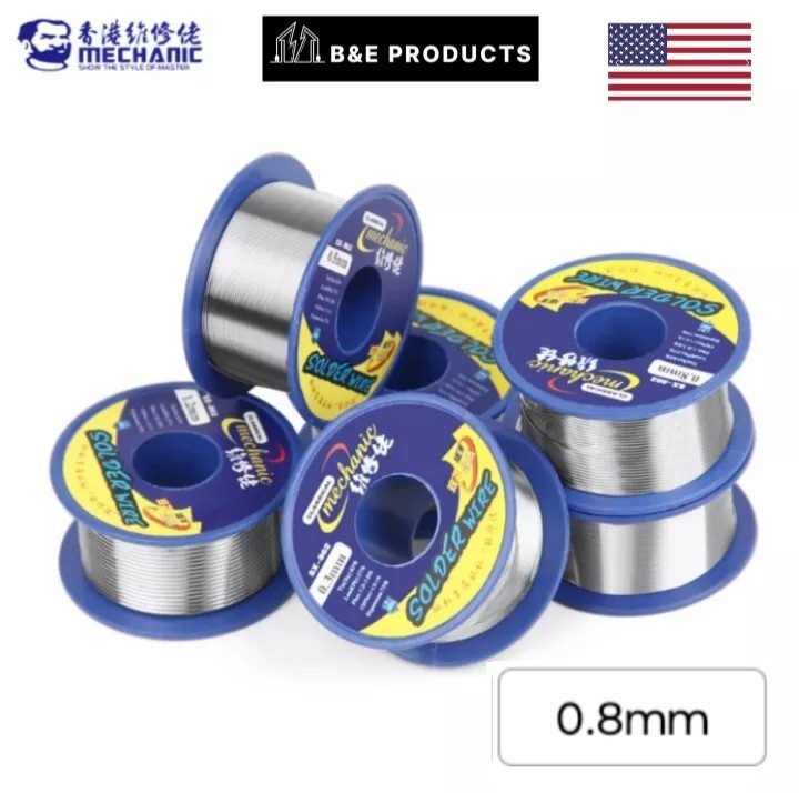 Mechanic SX-862 0.8mm 60g Double Rosin Core Solder Wire 183°c Low Melting Point