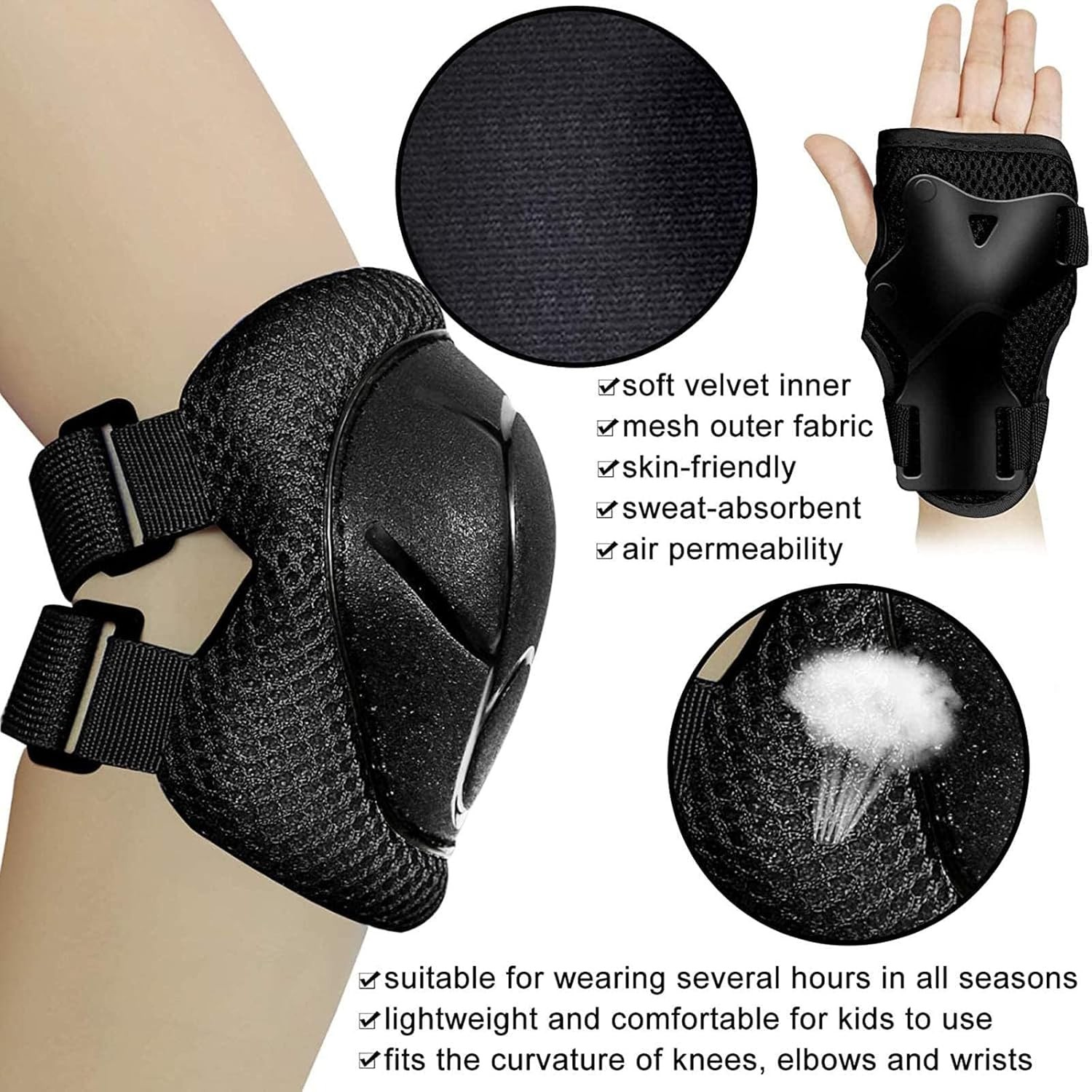 Kids Protective Gear Knee Pads for Kids Protective Gear Set Knee & Elbow Pads