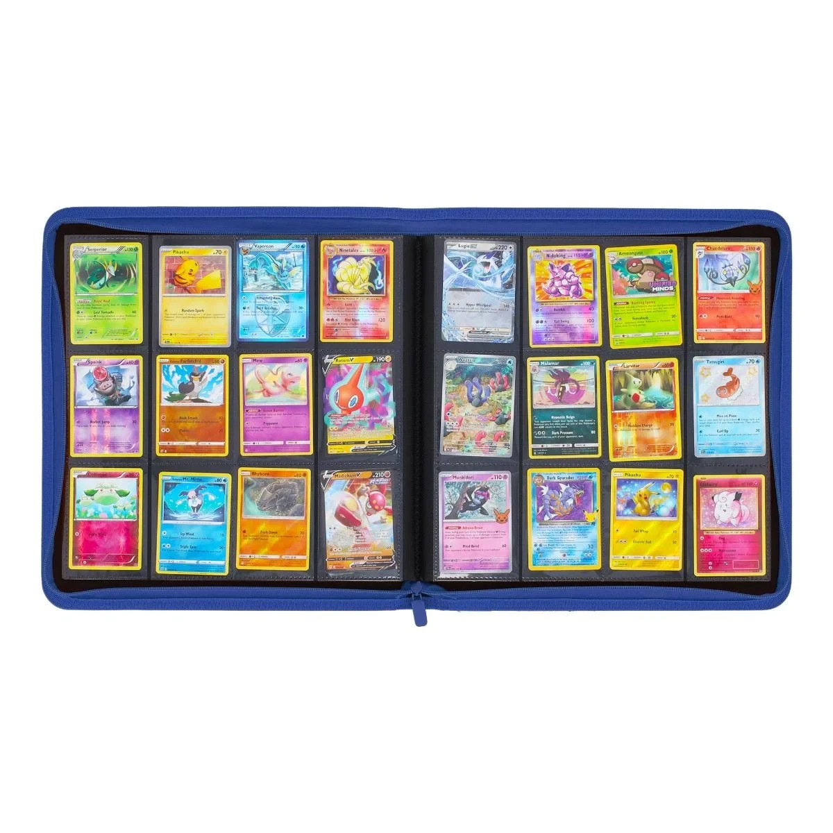 BCW Z-Folio 12-Pocket ZIPPER Album - Blue - FREE SHIP