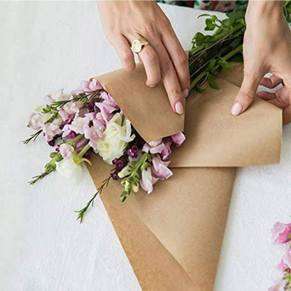 BROWN KRAFT PARCEL PAPER FOR WRAPPING AND PACKAGING PARCELS STRONG ROLLS 90GSM