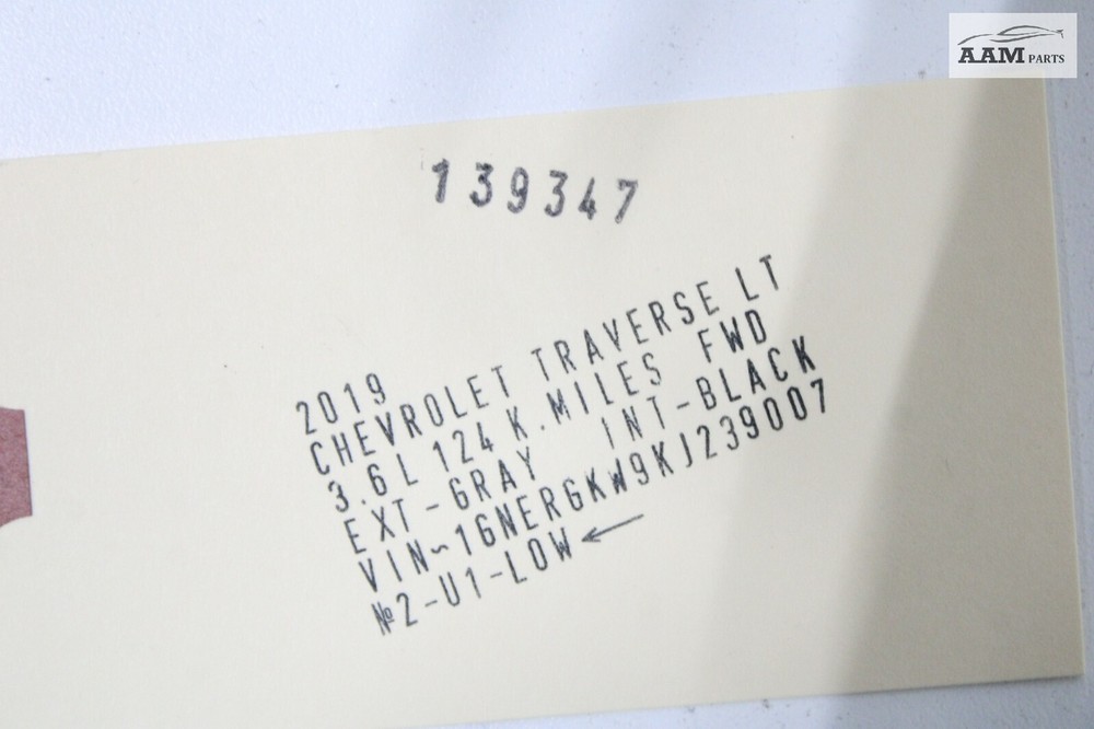 2018-2021 CHEVY TRAVERSE NETWORK GATEWAY COMPUTER CONTROL MODULE UNIT OEM