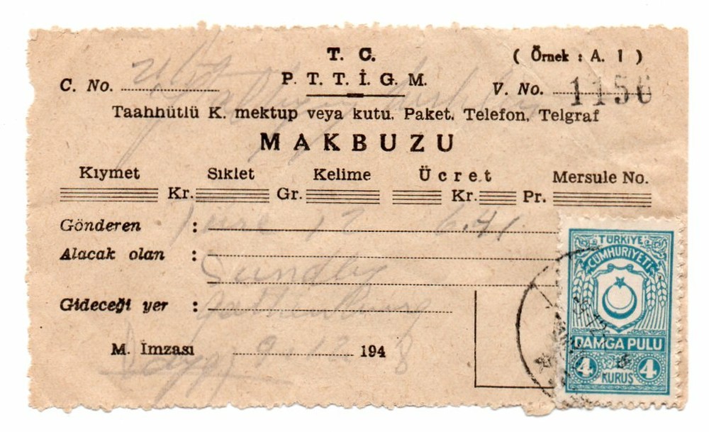 TURKEY: Revenue on document