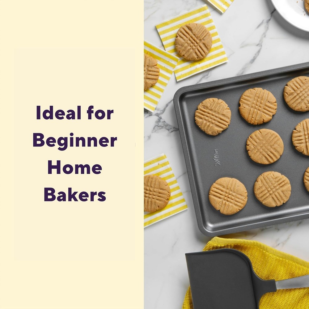 Silver 2- Piece Non-Stick Baking Sheet Set Stainless Steel Bakeware Baking &