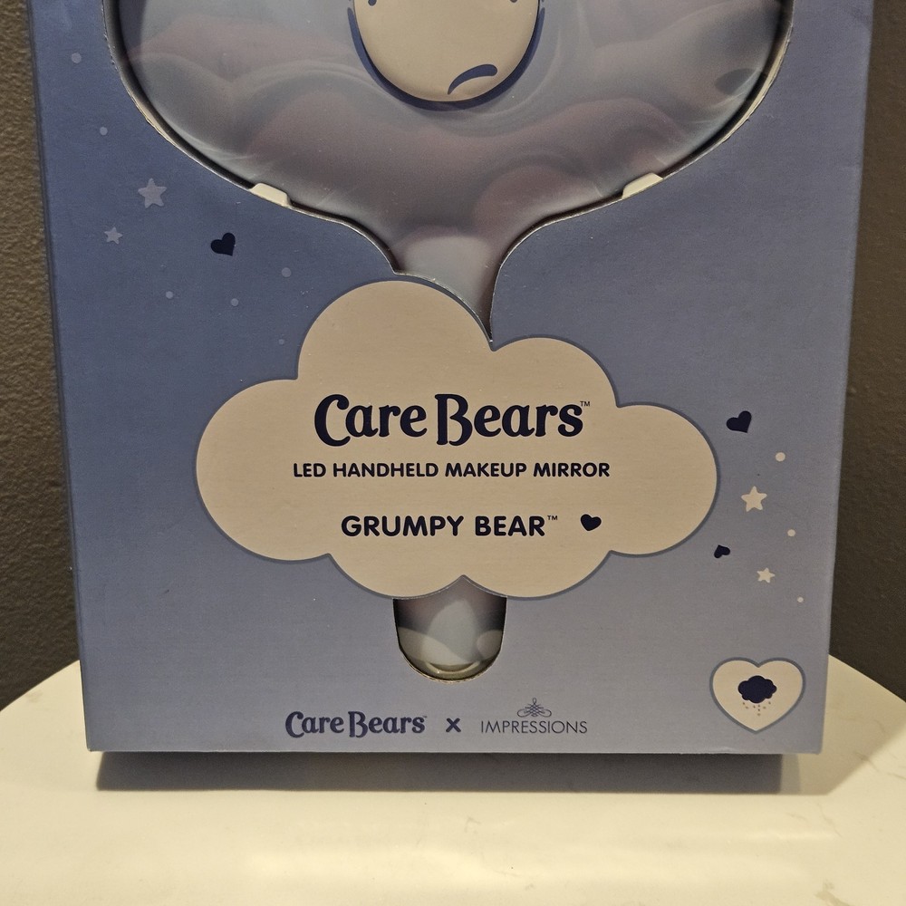 Care Bears Led Handheld Makeup Mirror, Grumpy Bear New Sealed