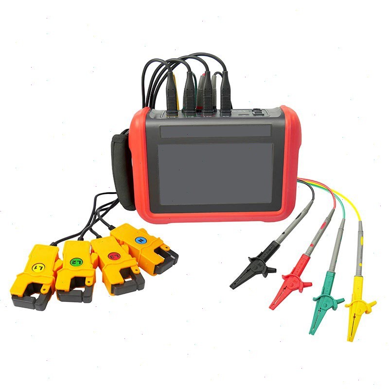 Digital 3 Phase Power Quality Analyzer with Touch Screen Current Range 10mA～10A