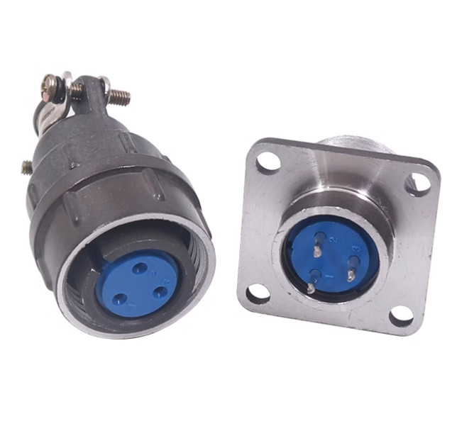 CX16 Series Aviation Plug & Socket Panel Mount Electrical Wire Connector 16mm