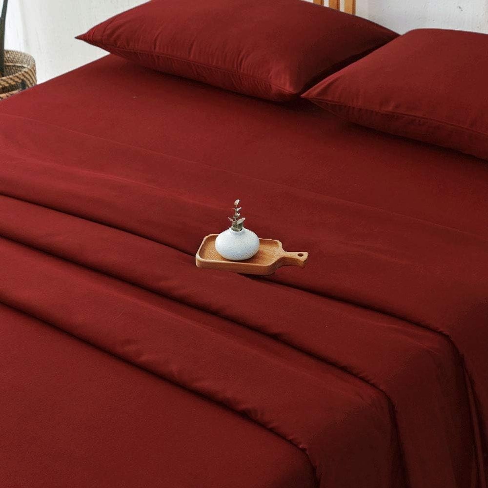Bed Sheet Set Super Soft Microfiber 1800 Thread Count Luxury Egyptian Sheets