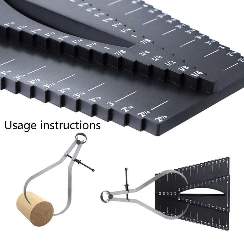 Lightweight Plastic Center Marker Tool For Circular Objects Precise Measurements