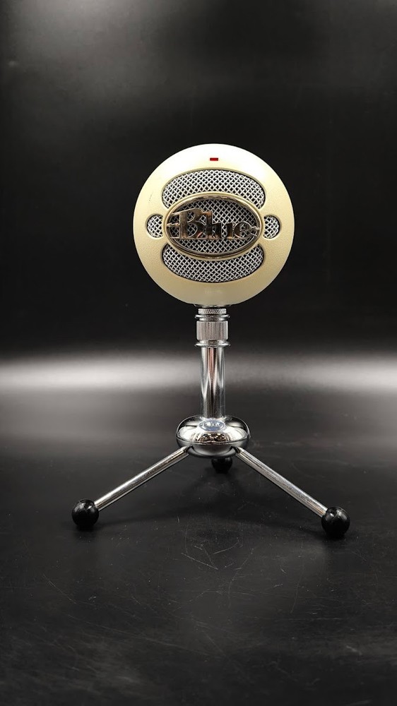 Blue Snowball USB Microphone Used Working White