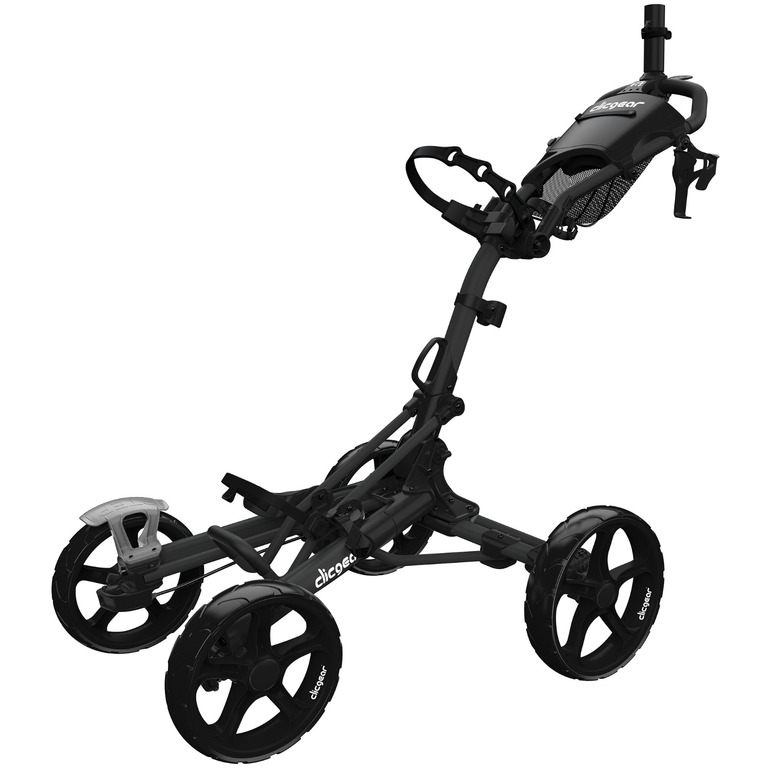 Clicgear Model 8.0+ Golf Push Cart | 4-Wheel Folding Collapsible Trolley