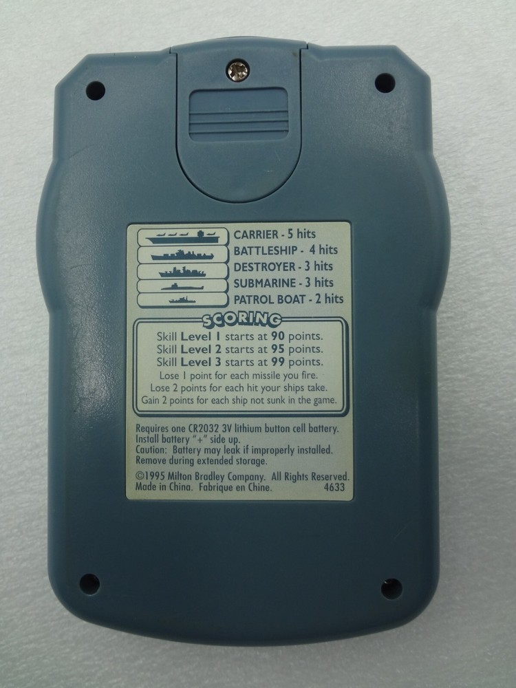 Battleship Milton Bradley Electronic Handheld Game
