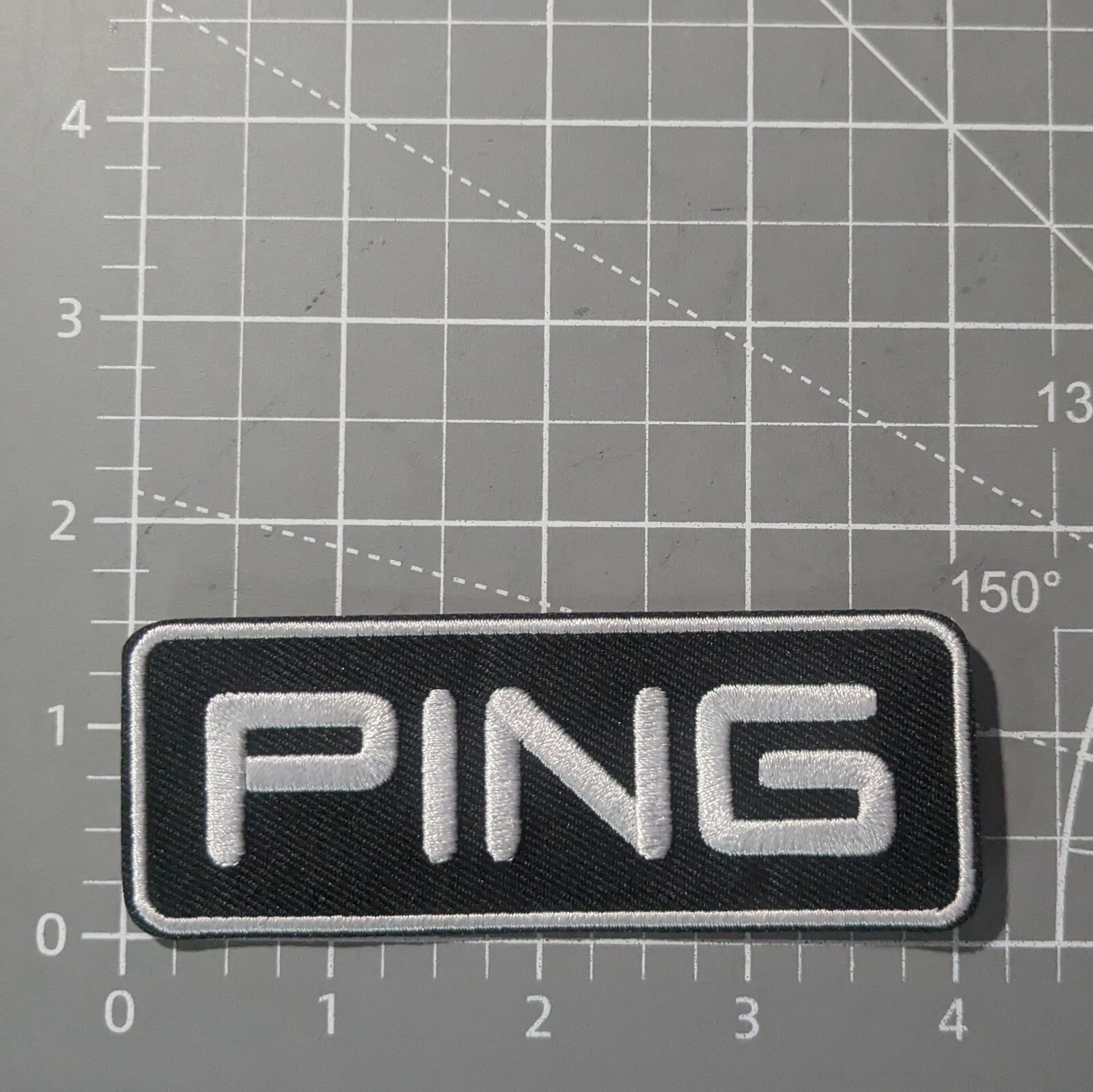 Ping Golf Patch Sports Embroidered Iron On Badge 1.5x4"