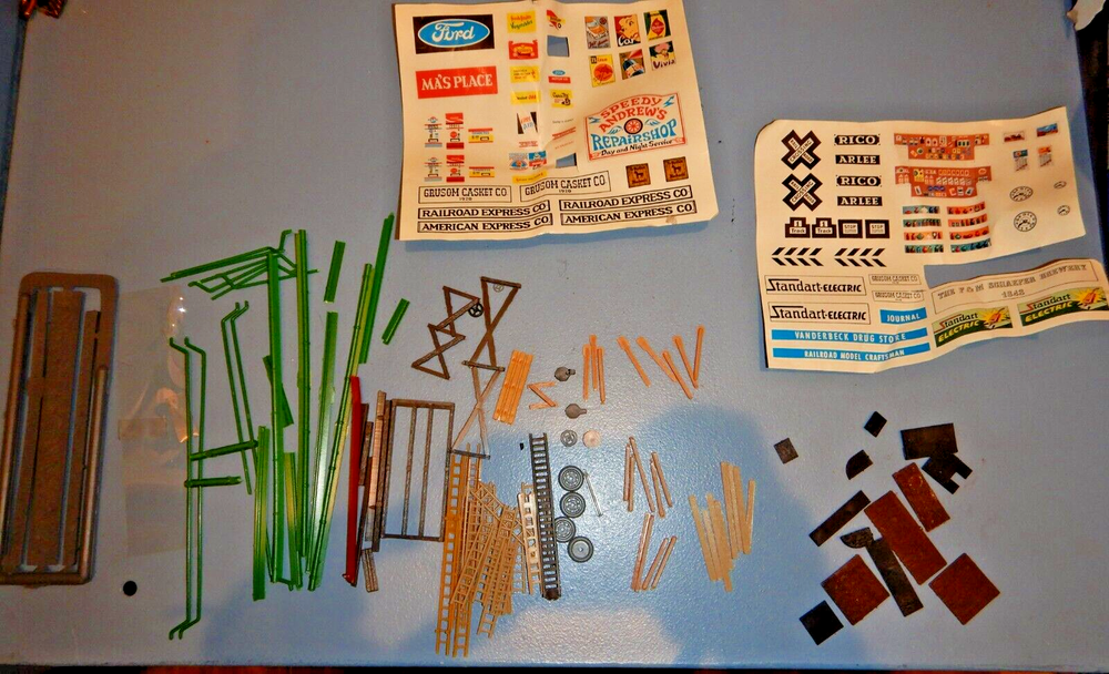 VTG Train Graphics Original Paper Cutouts, Clear Plastic & Plastic Bits & Bobs