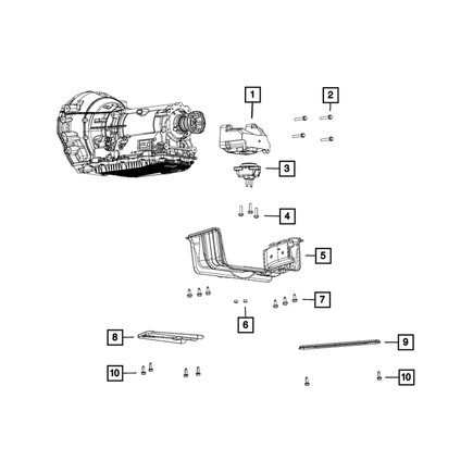 Mopar 68032662AF Transmission Mount Isolator