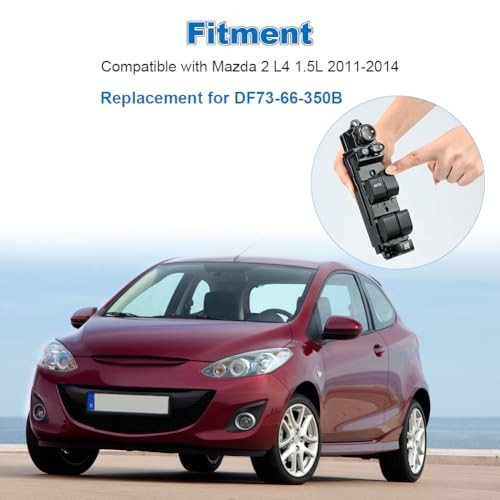 Automatic Power Master Window Switch Compatible with Mazda 2 L4 1.5L 2011 2012
