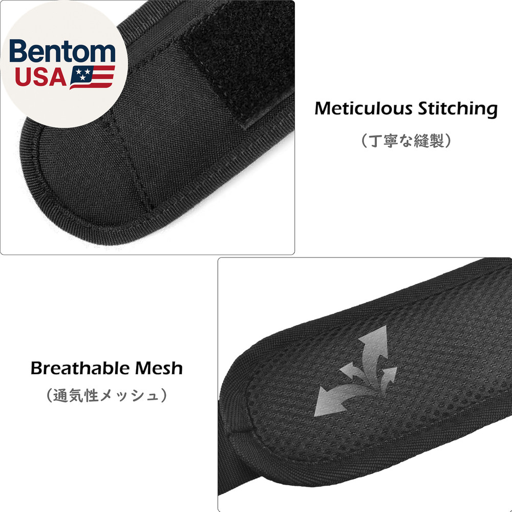 Bag Shoulder Strap Replacement Adjustable Strap with Padded Metal Hooks for Cros
