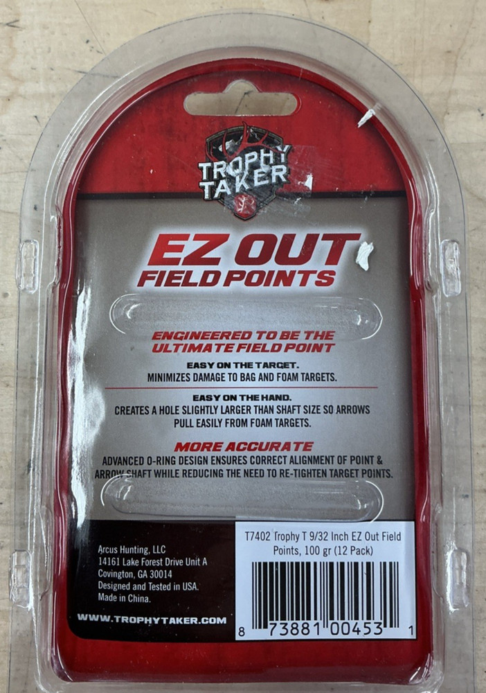 Trophy Taker EZ Out Field Points 9/32 inch 100 Grain