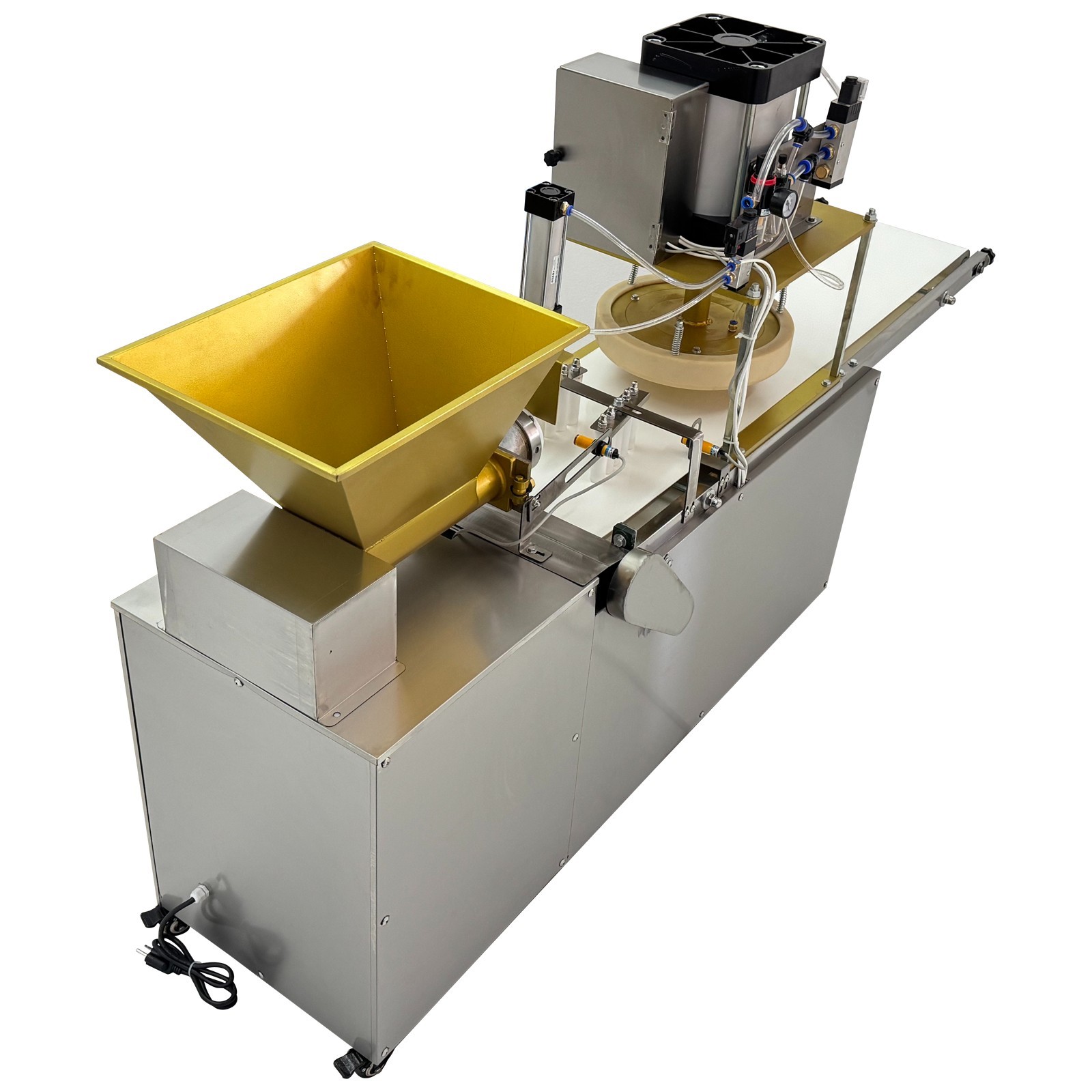 Commercial Auto Dough Divider & Dough Pastry Press Machine W/Air Pump 300-500g