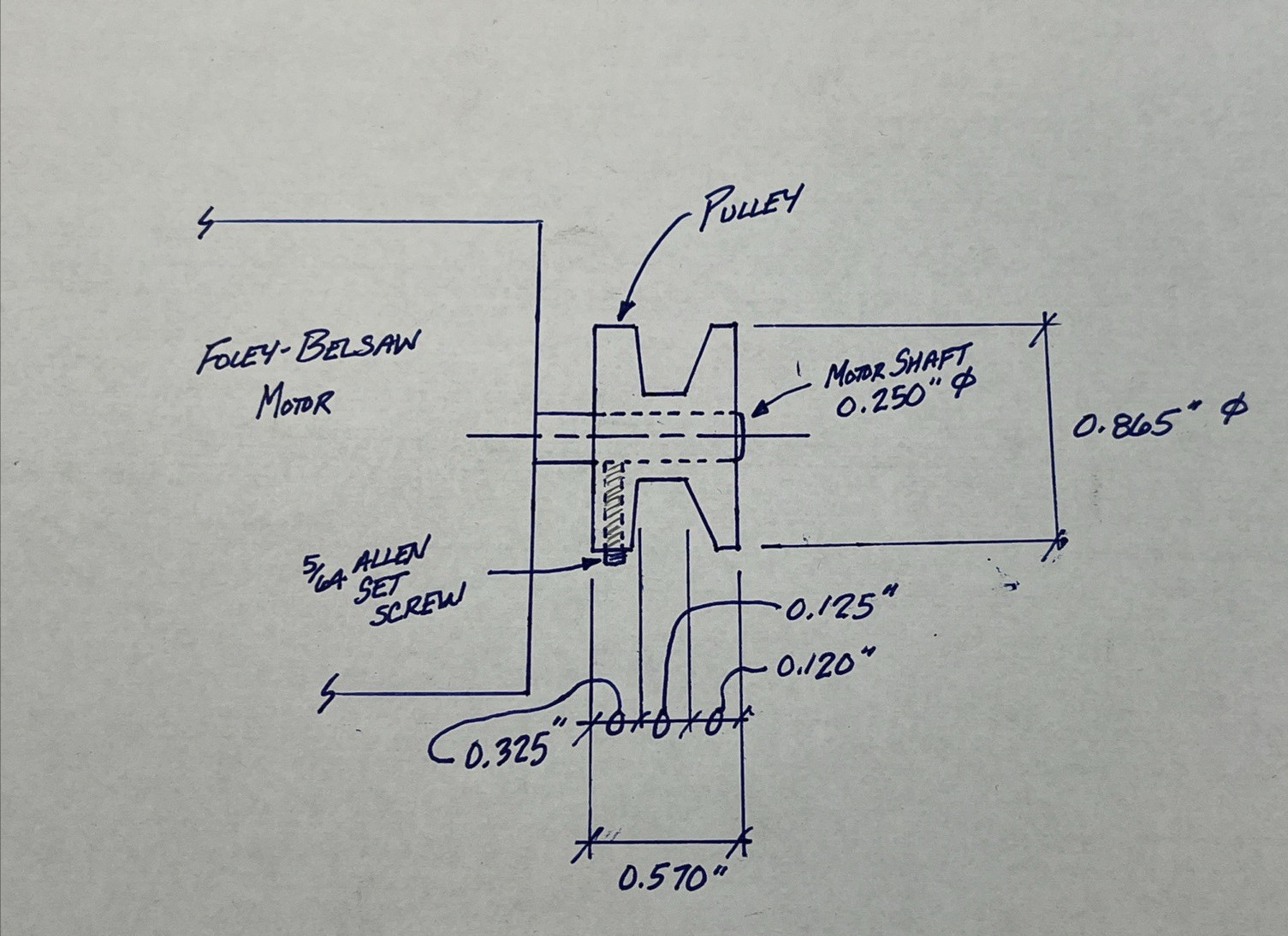 Foley Belsaw Key Cutting Machine Replacement Motor 110vac - New Old Stock (R)