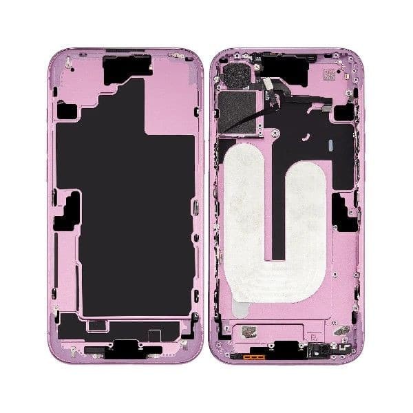 iPhone 16 Plus Middle Frame + Power & Volume Button Flex - Pink