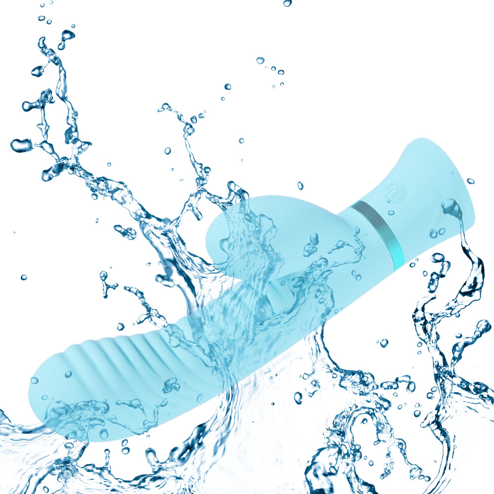 Multi-Function Ribbed Rabbit Vibrator G-spot Clitoris Silicone Stimulator