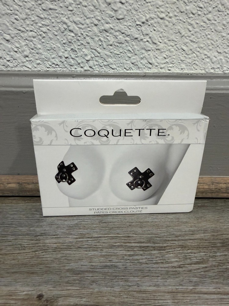 Coquette Studded Cross Nipple Covers
