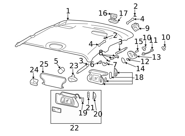 Genuine GM Bezel 12483082