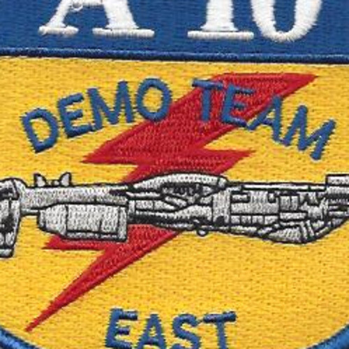 Fairchild Republic A-10 Demo Team East Patch