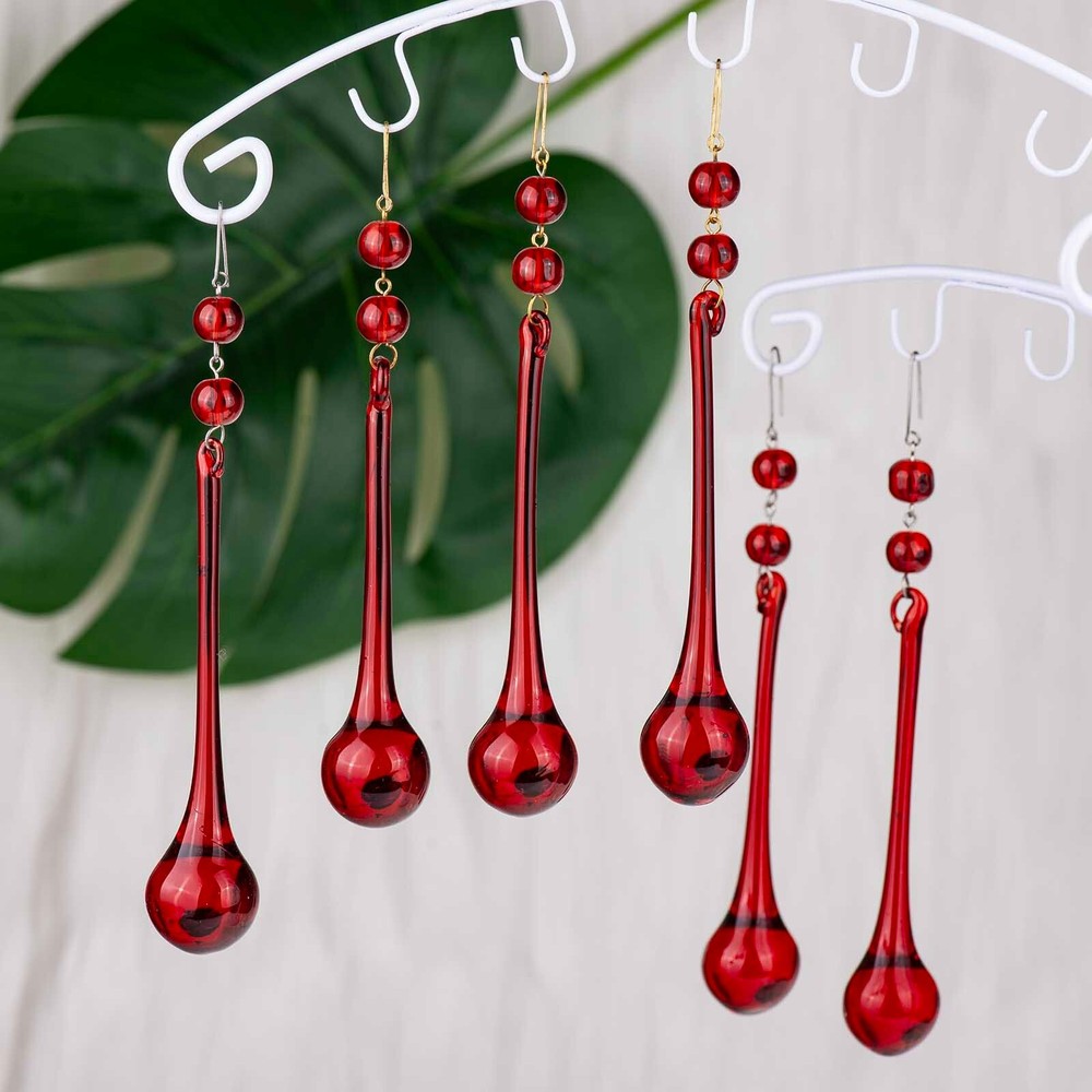 8pcs 4" Crystal Chandelier Teardrop, Light Replacement Part, Wedding Decorations
