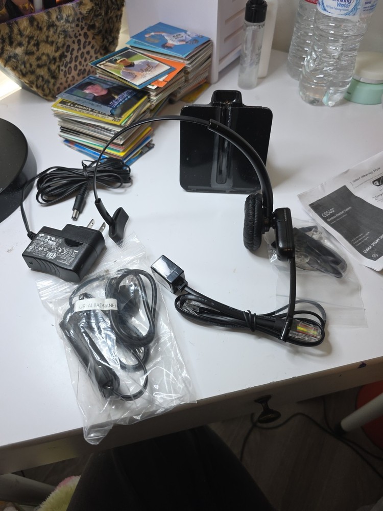 PLANTRONICS CS540 Wireless DECT Headset Black With APV-63 EHS Adapter Open Box