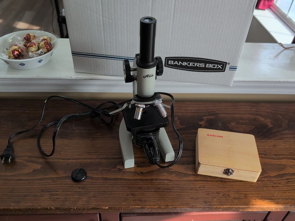 Able Microscope With Slides