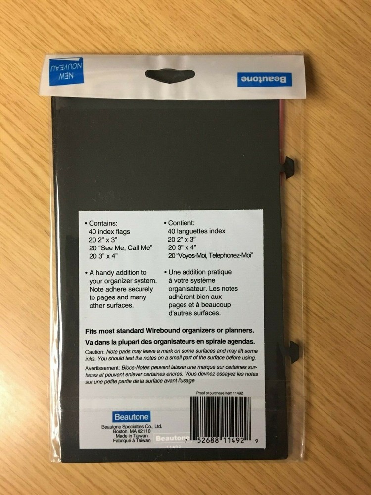 PlannerNotes™ (Stick Notes & Flags) for Wire Bound Organizers & Planners - New